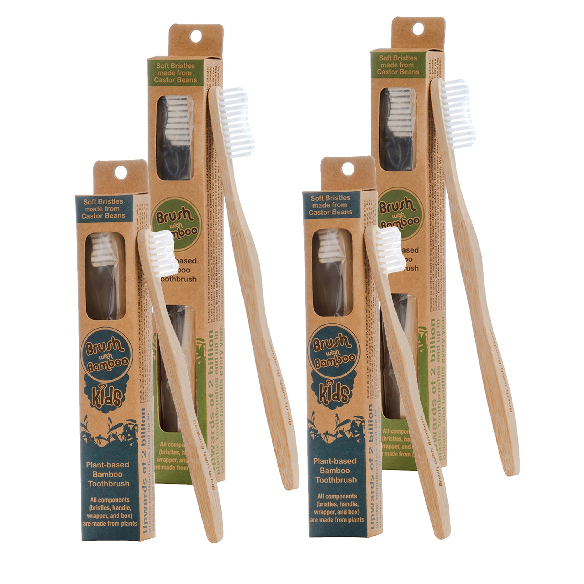 Pack Cepillo de Dientes Bambú Familiar-Natugo