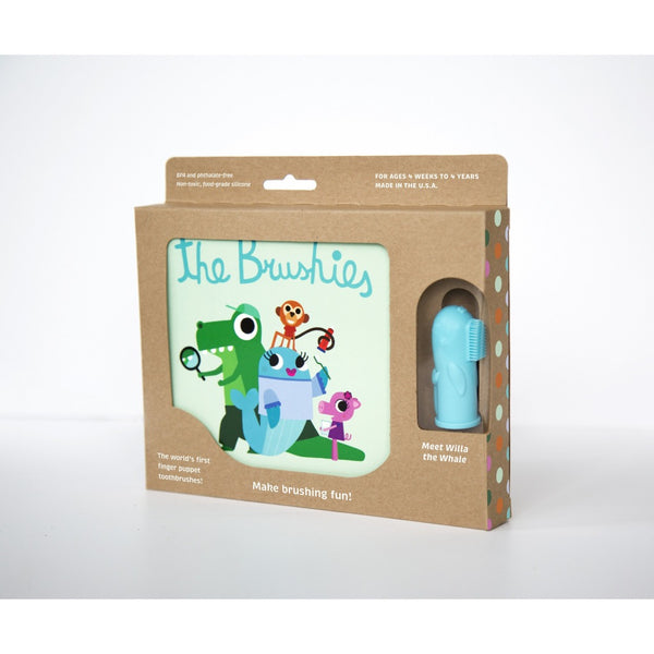 The Brushies Cepillo Dientes Willa / Ingles Cepillo de Dientes Títere + Libro Cuentos Willa