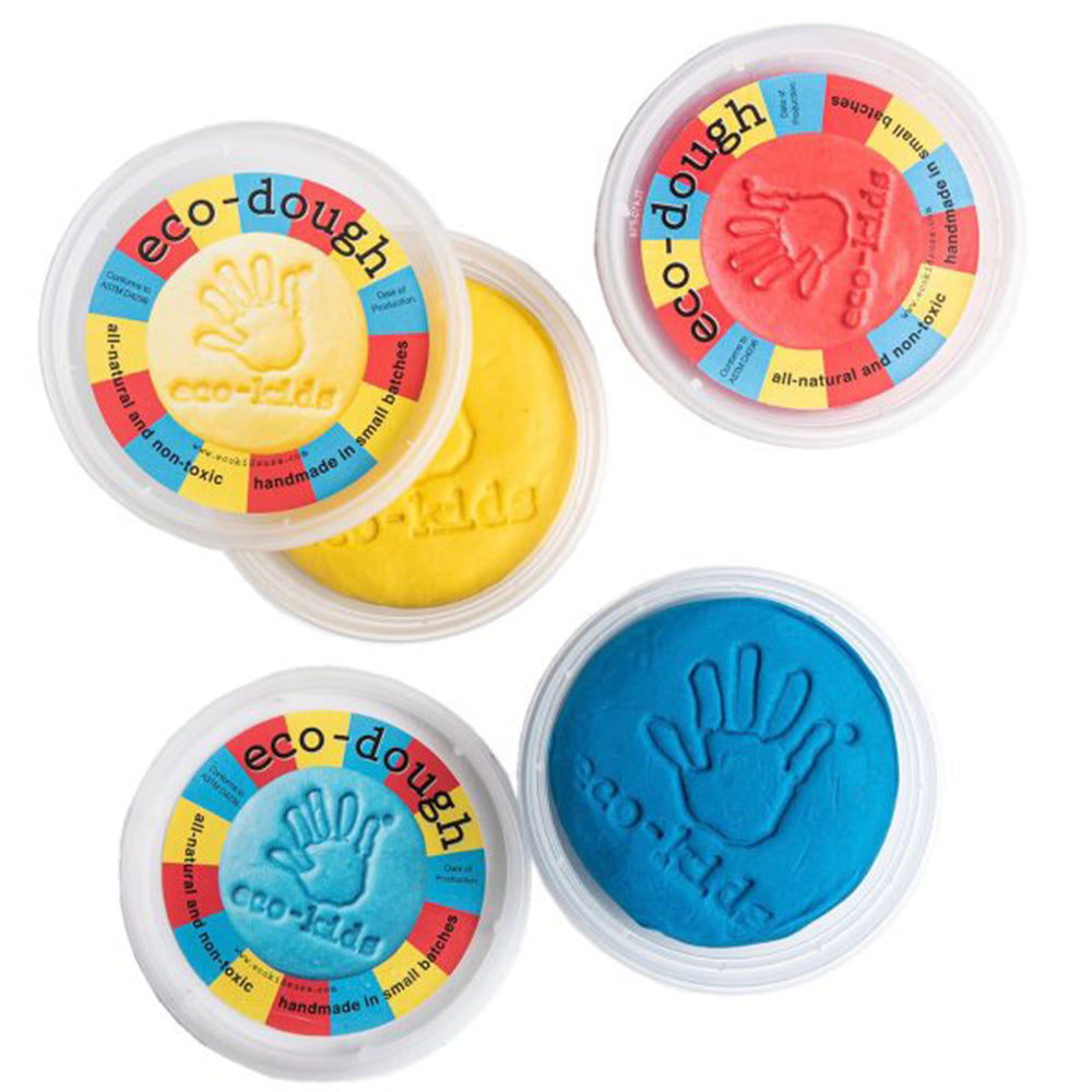 EcoKids Juguete Plasticina Natural-3 Colores
