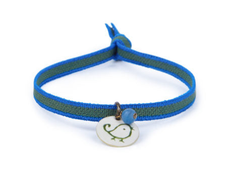 Mamijux Collar Pulsera esmaltada pájaro Hecha a Mano