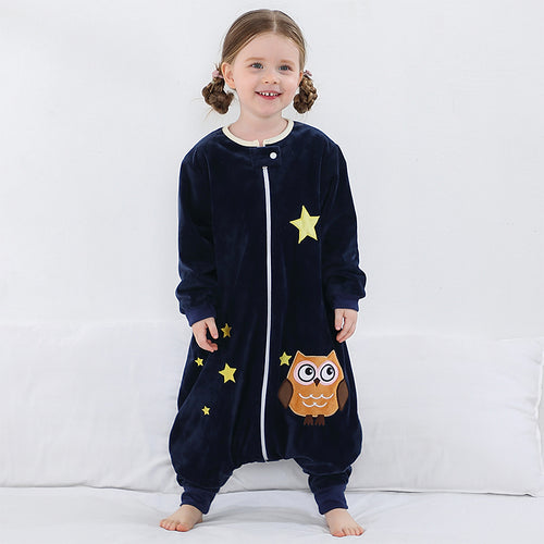 Saco de Dormir Pijama Infantil con Mangas Búho