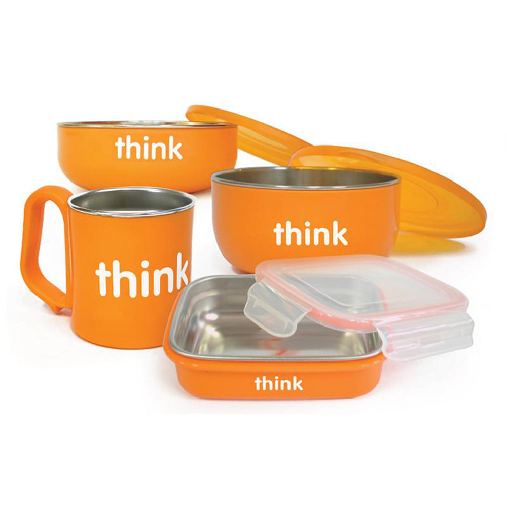 ThinkBaby Set Alimento Set de Comida ThinkBaby-Naranjo