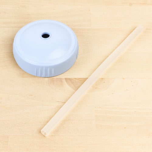 ReplayRecycled Vaso Azul Pastel Tapa Bombilla