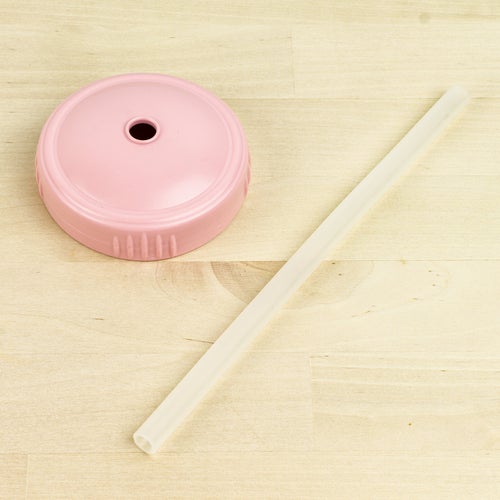 ReplayRecycled Vaso Rosado Tapa Bombilla