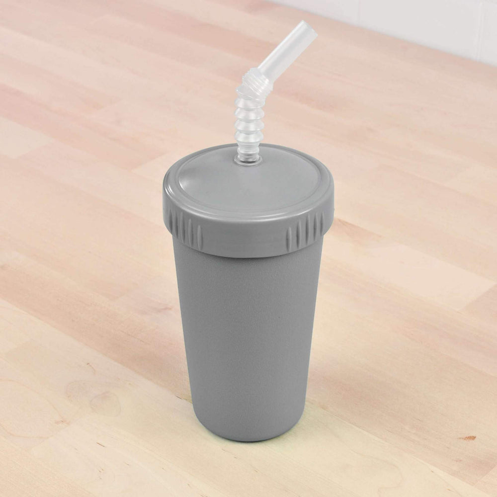 ReplayRecycled Vaso Plástico Reciclado / Gris Vaso Ecológico con Bombilla