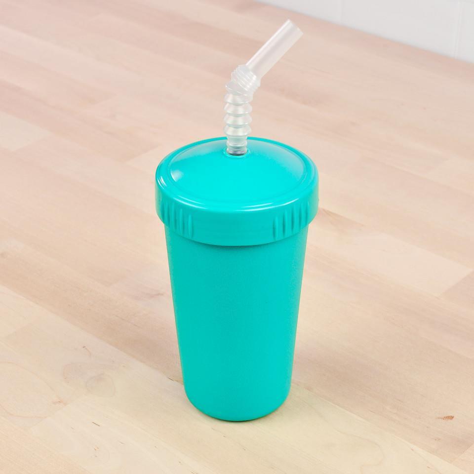 ReplayRecycled Vaso Plástico Reciclado / Aqua Vaso Ecológico con Bombilla