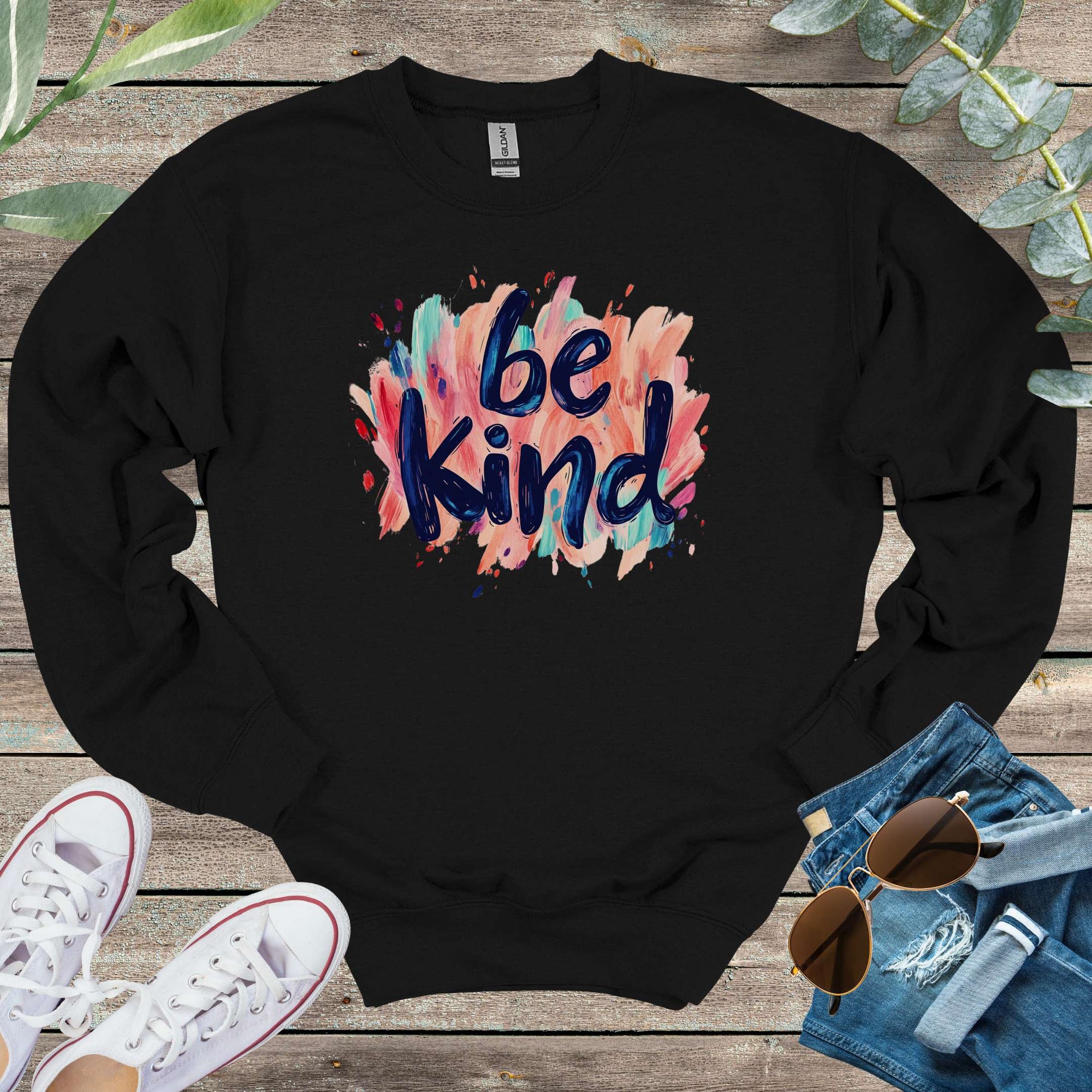 Cook&Play Sweatshirt S / White Be Kind Unisex Sweatshirt