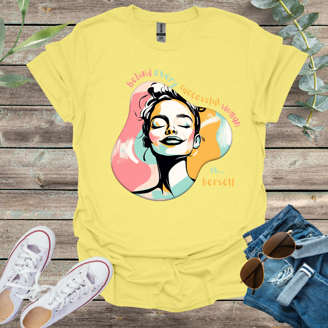 Once Upon a Dream T-Shirt Cornsilk / S Behind Every Succesful Woman