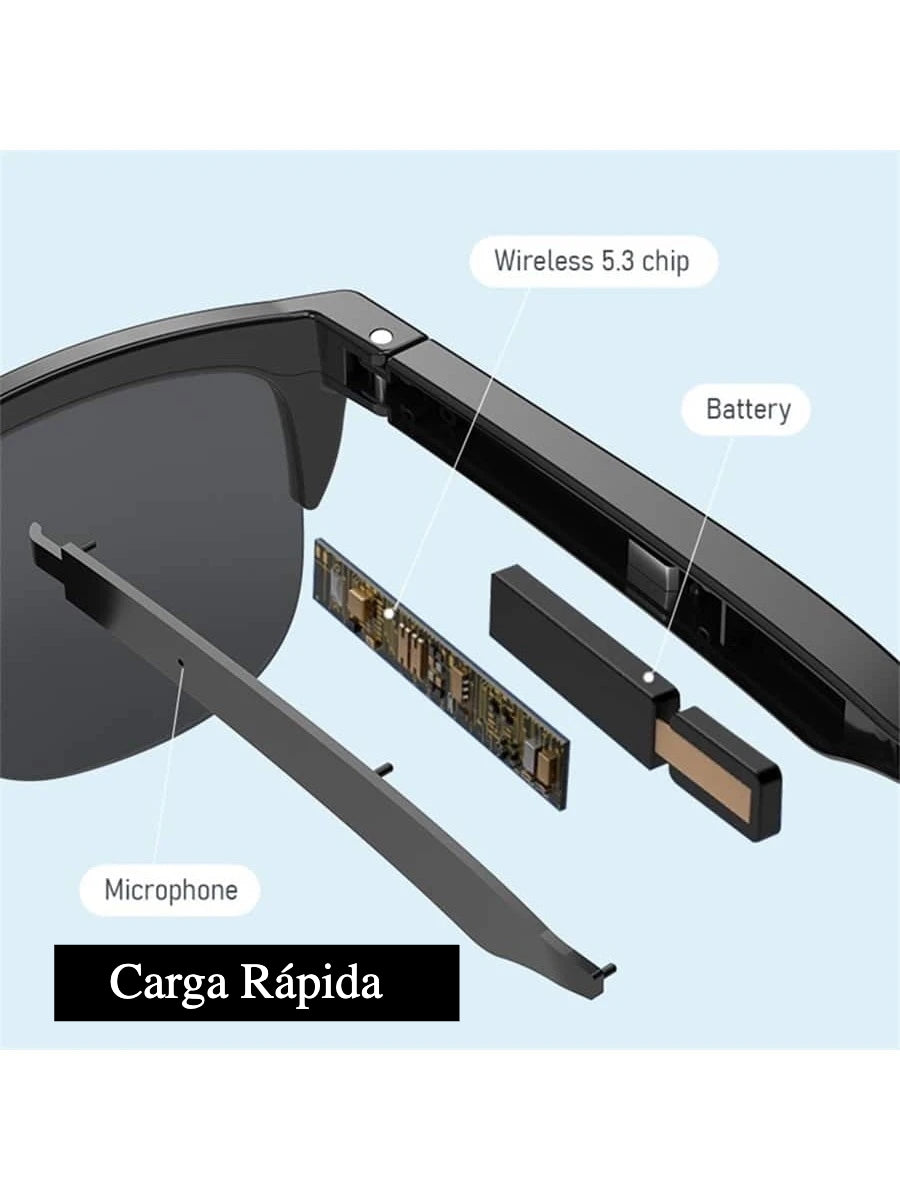 Natugo Bienestar Gafas Inteligentes Bluetooth Micrófono