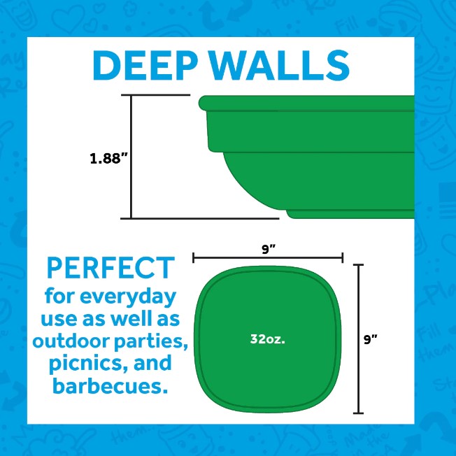 ReplayRecycled Plato Plato Plano Ecológico - Rosado Pastel Grande