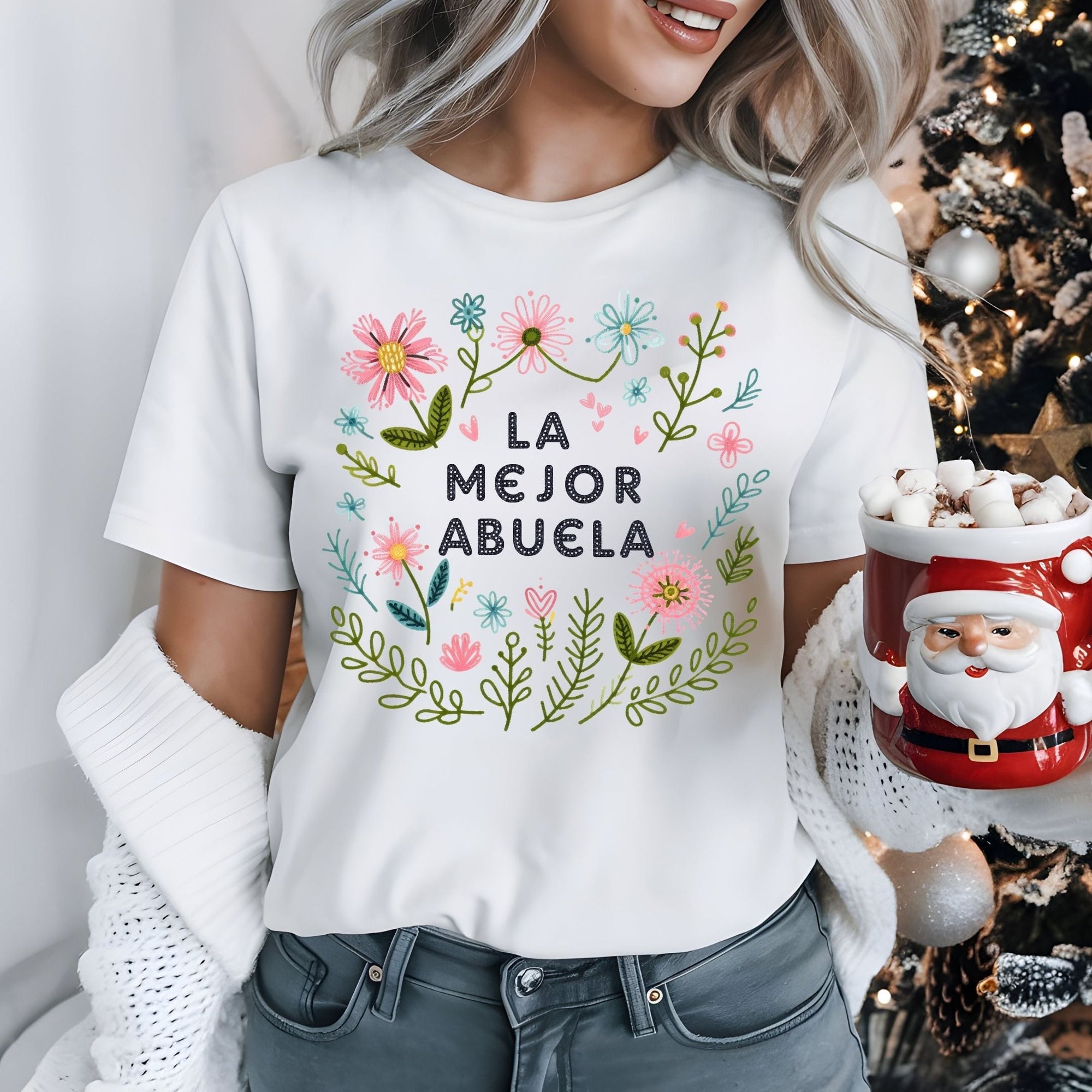 Once Upon a Dream T-Shirt Polera Navidad 100% Organica Pastel Celeste