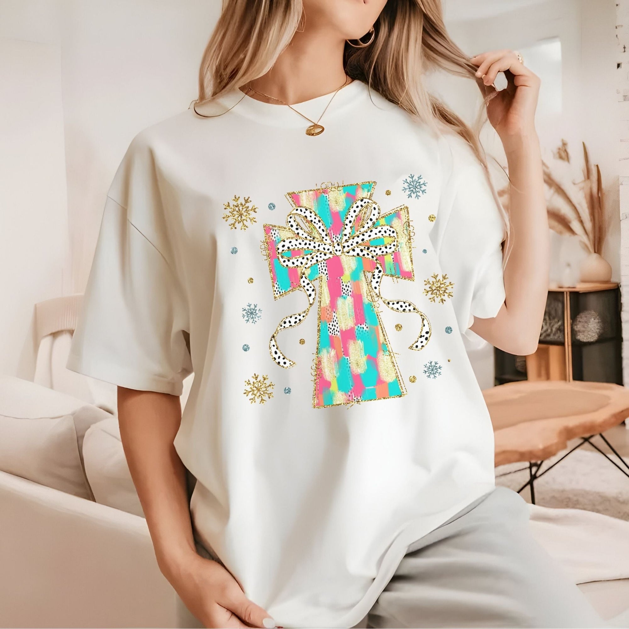 Once Upon a Dream T-Shirt Polera Navidad Cruz 100% Organica