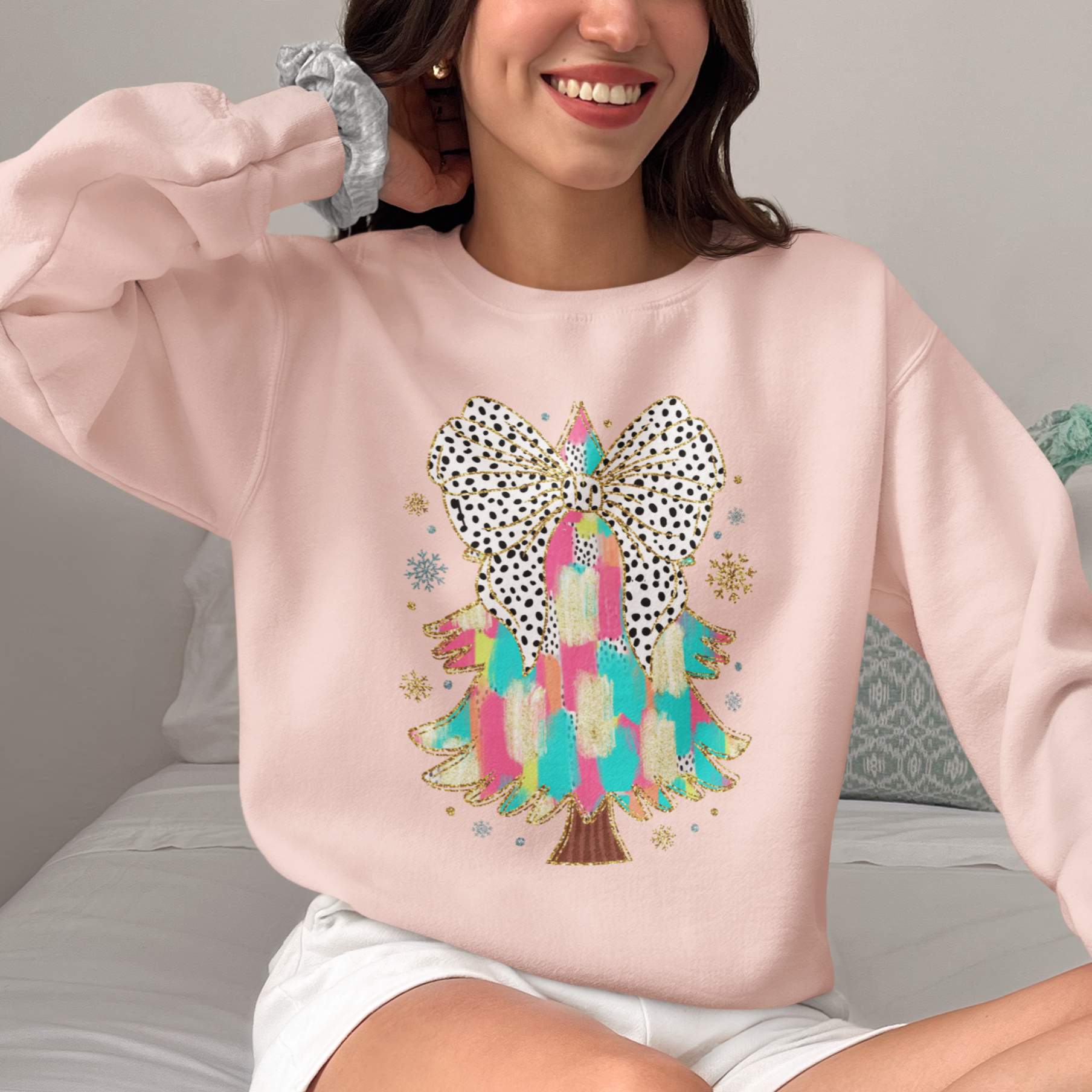 Once Upon a Dream Sweatshirt Soft Rose / S Poleron Polo Navidad 100% Organico Arbol Colores