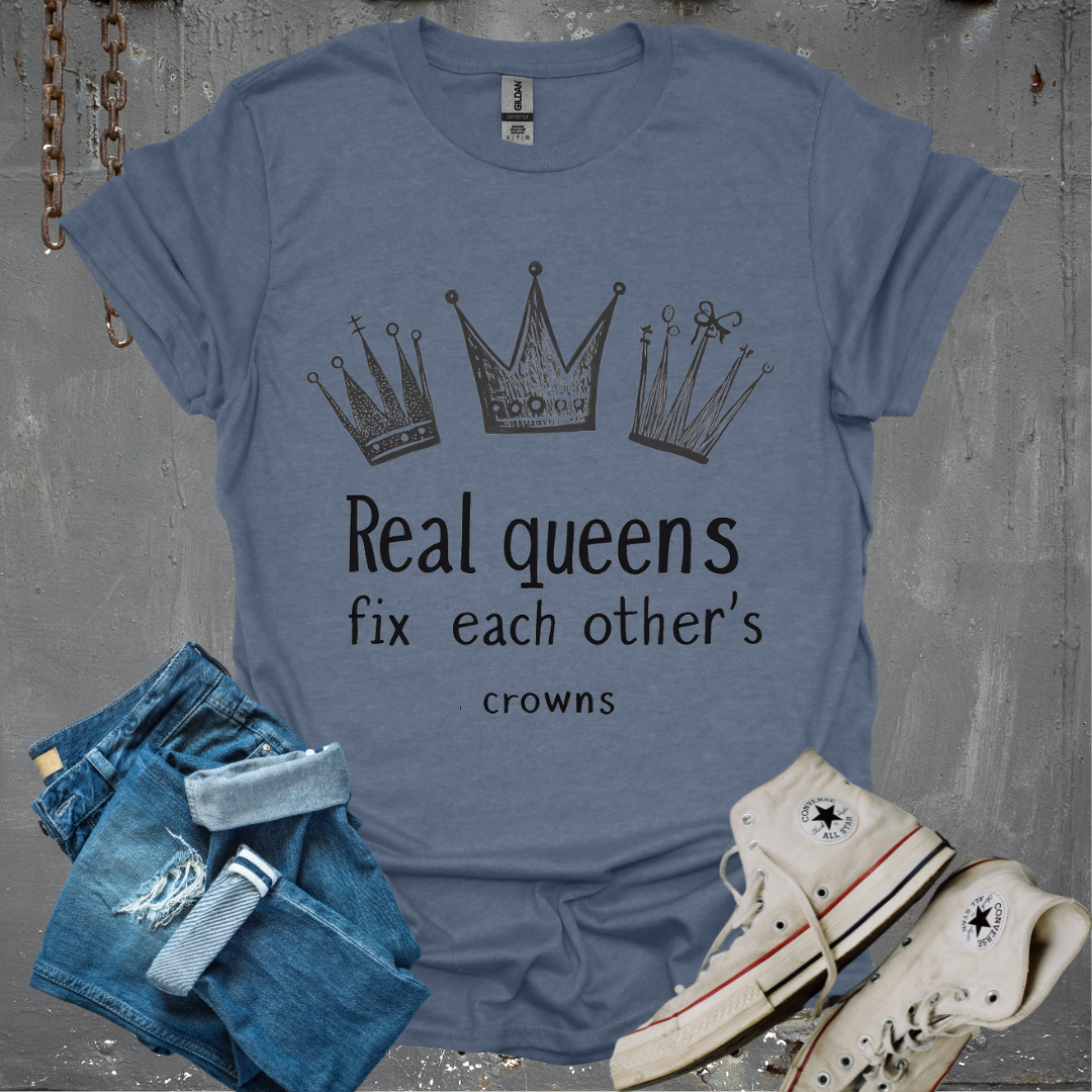 Cook&Play T-Shirt White / S Real Queens Fix Each others Crown