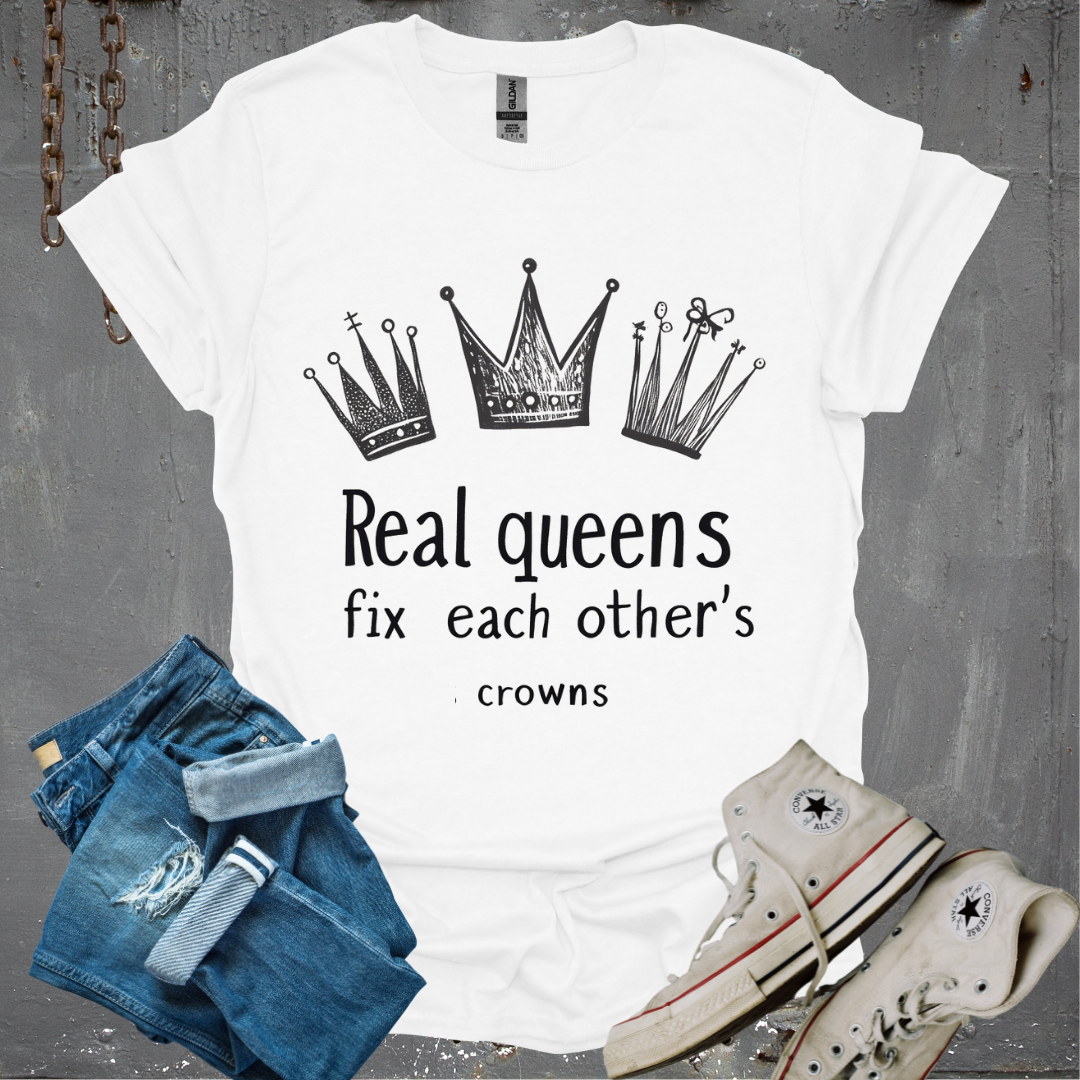 Cook&Play T-Shirt White / S Real Queens Fix Each others Crown