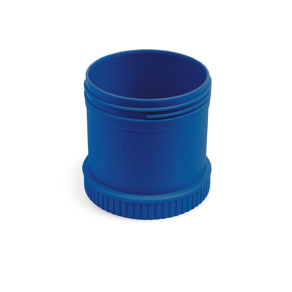 Envase Alimento Individual Re-Play color Azul Navi, hecho con botellas de leche recicladas