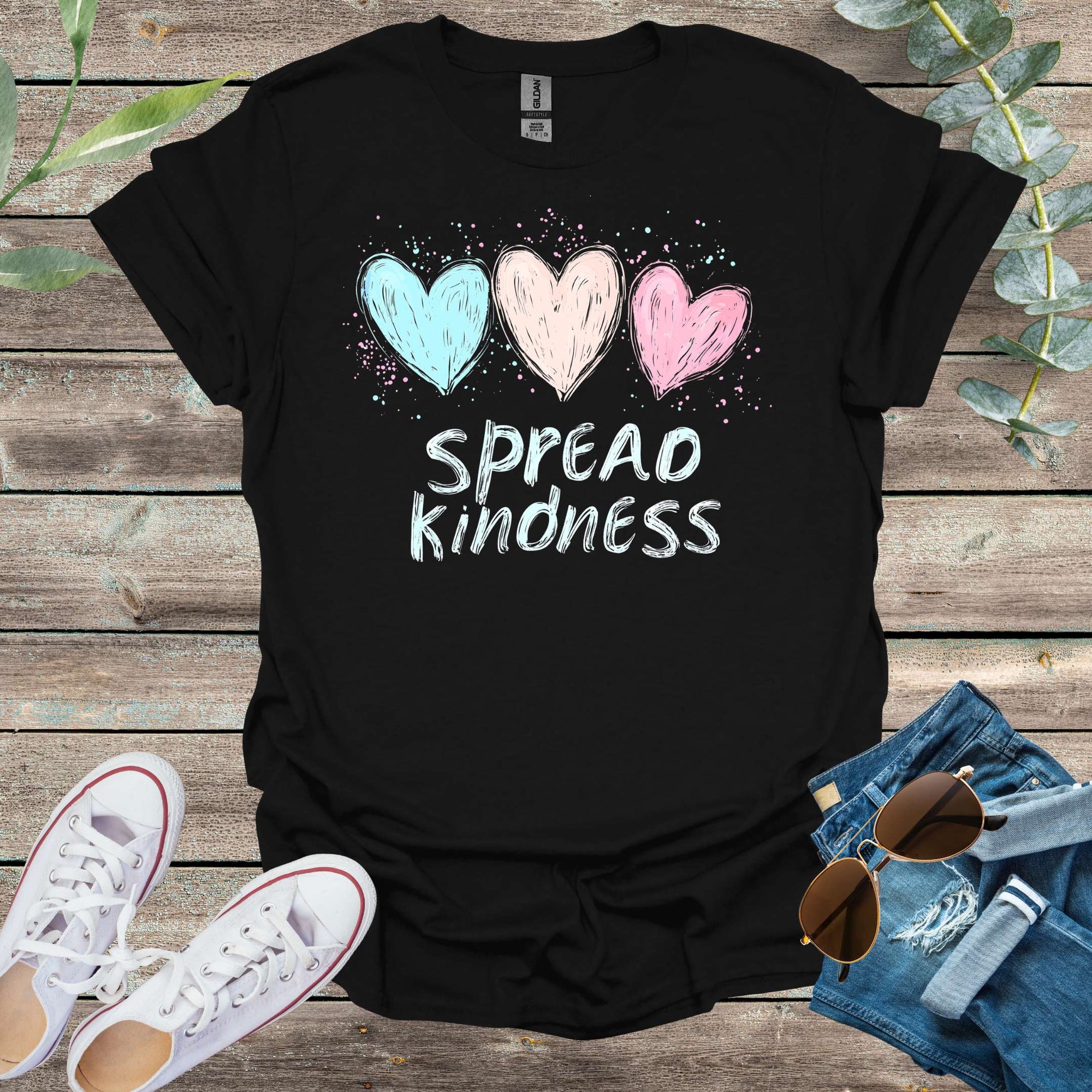 Printify T-Shirt Black / S Spread Kindness