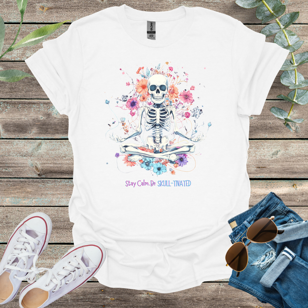 Once Upon a Dream T-Shirt White / S Stay Calm, Be Skulltivated