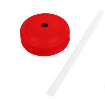 ReplayRecycled Vaso Rojo Tapa Bombilla