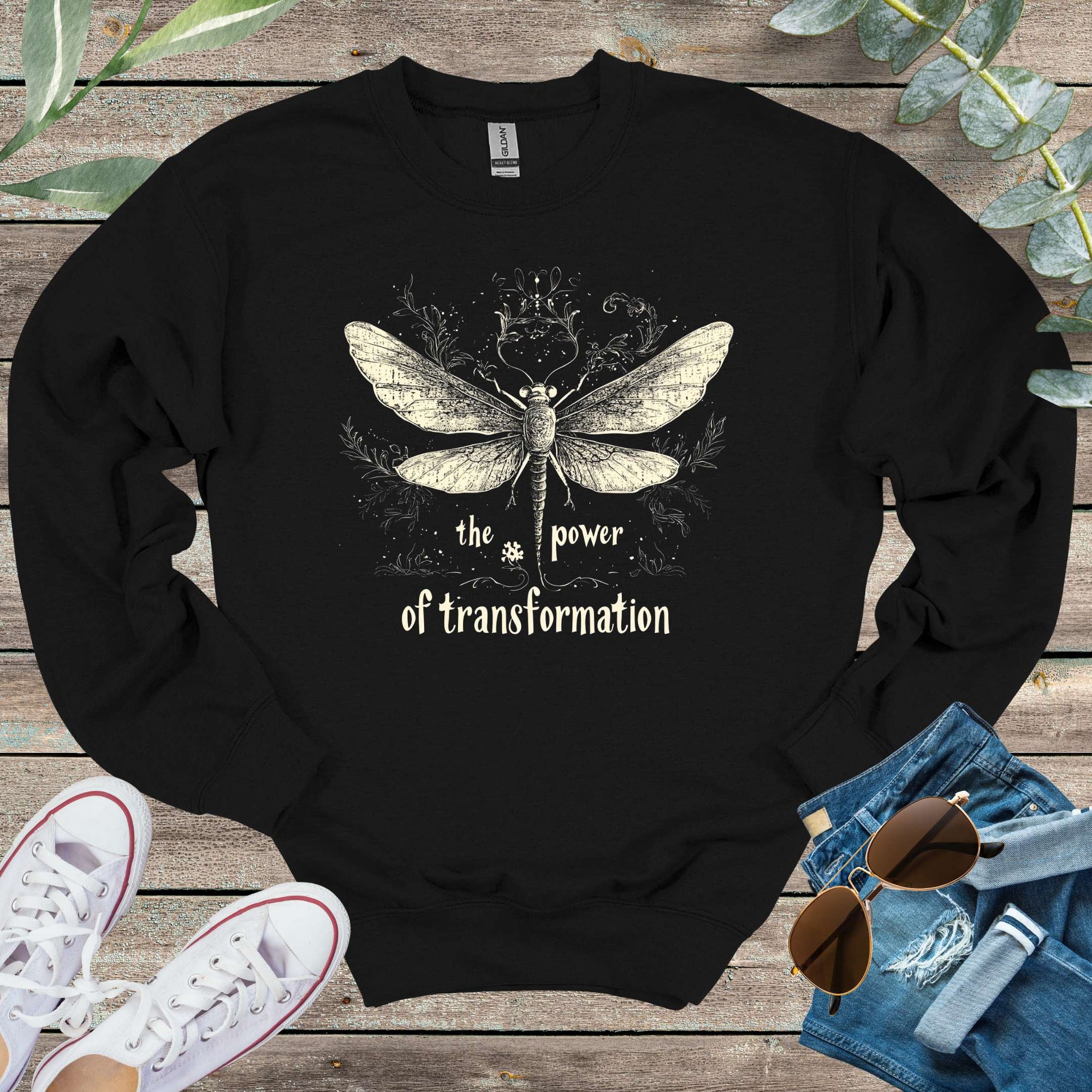 Printify Sweatshirt S / Purple The Power of Transformation Unisex Sweatshirt