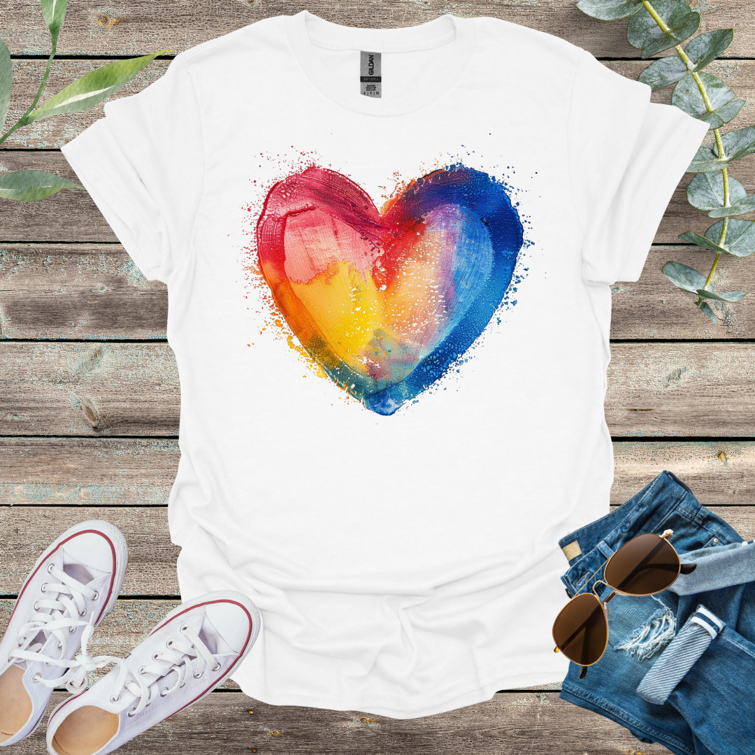 Once Upon a Dream T-Shirt White / S Tie Dye Heart