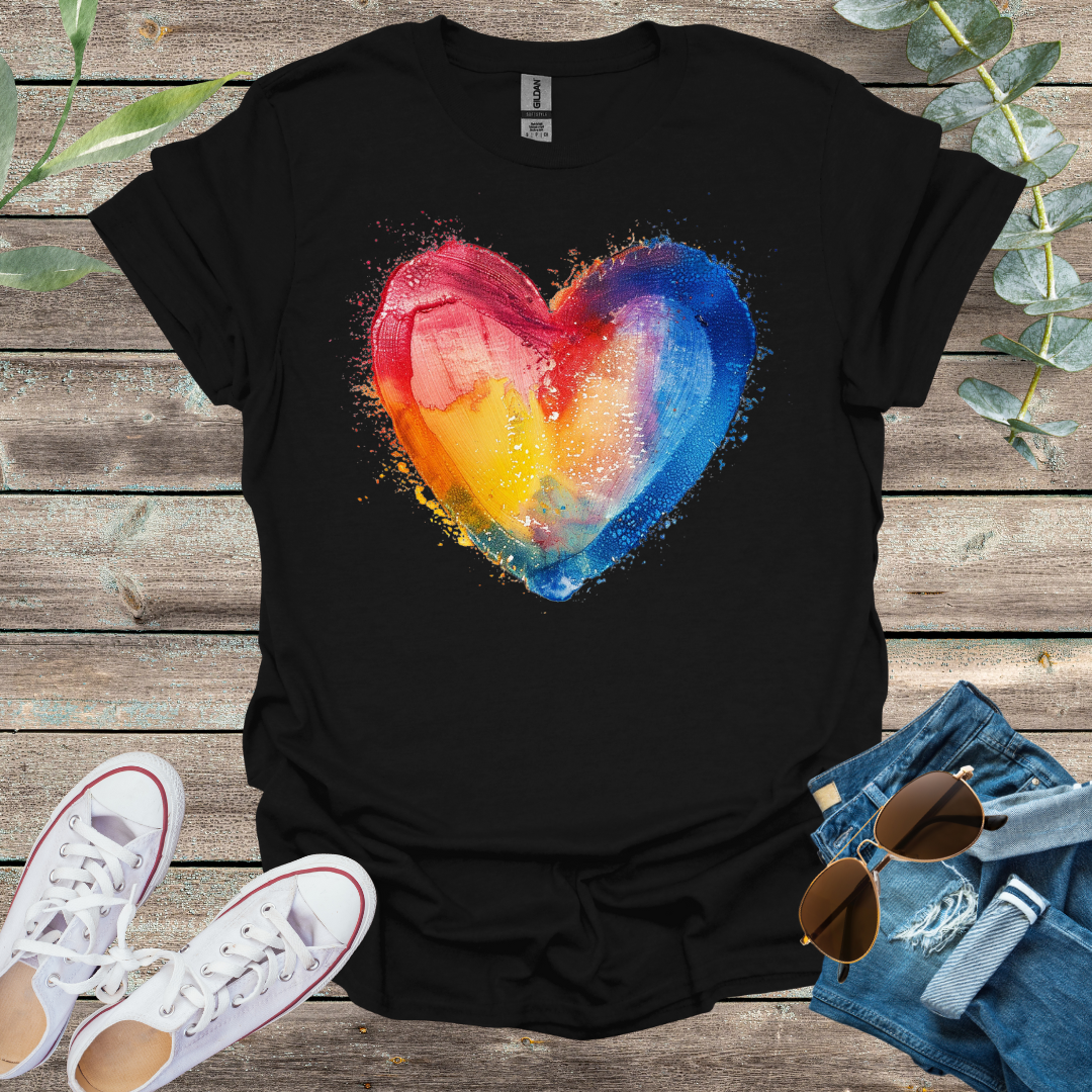 Polera Mujer 100 Organica Tie Dye Heart Natugo