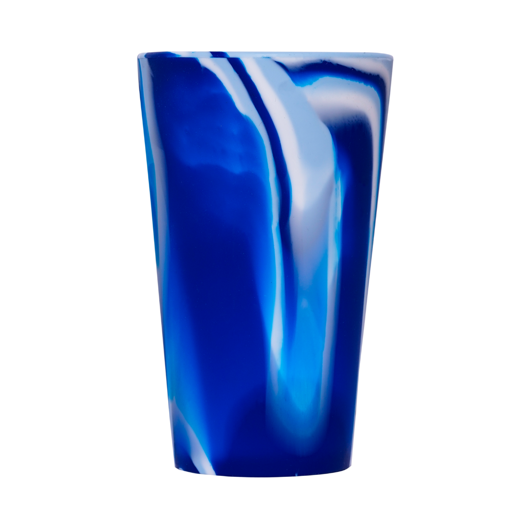 Cook&amp;Play Vaso Azul / 480Ml Vaso Ecológico Silicona Tie Dye 480ml