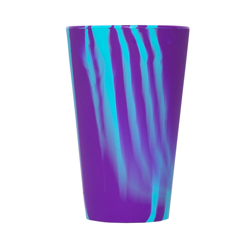 Cook&Play Vaso Lila / 480Ml Vaso Ecológico Silicona Tie Dye 480ml