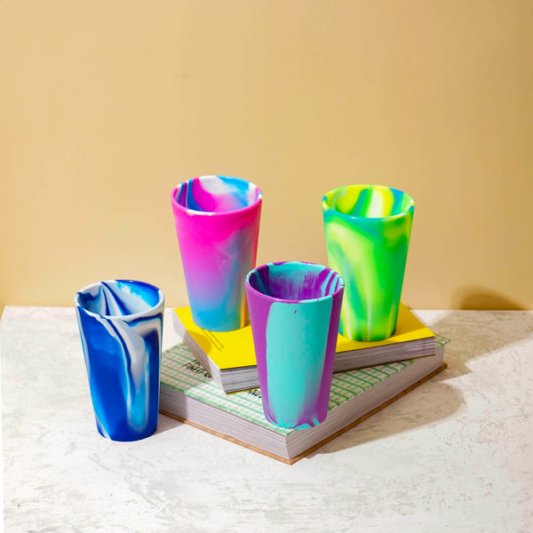 Cook&Play Vaso Vaso Ecológico Silicona Tie Dye 480ml