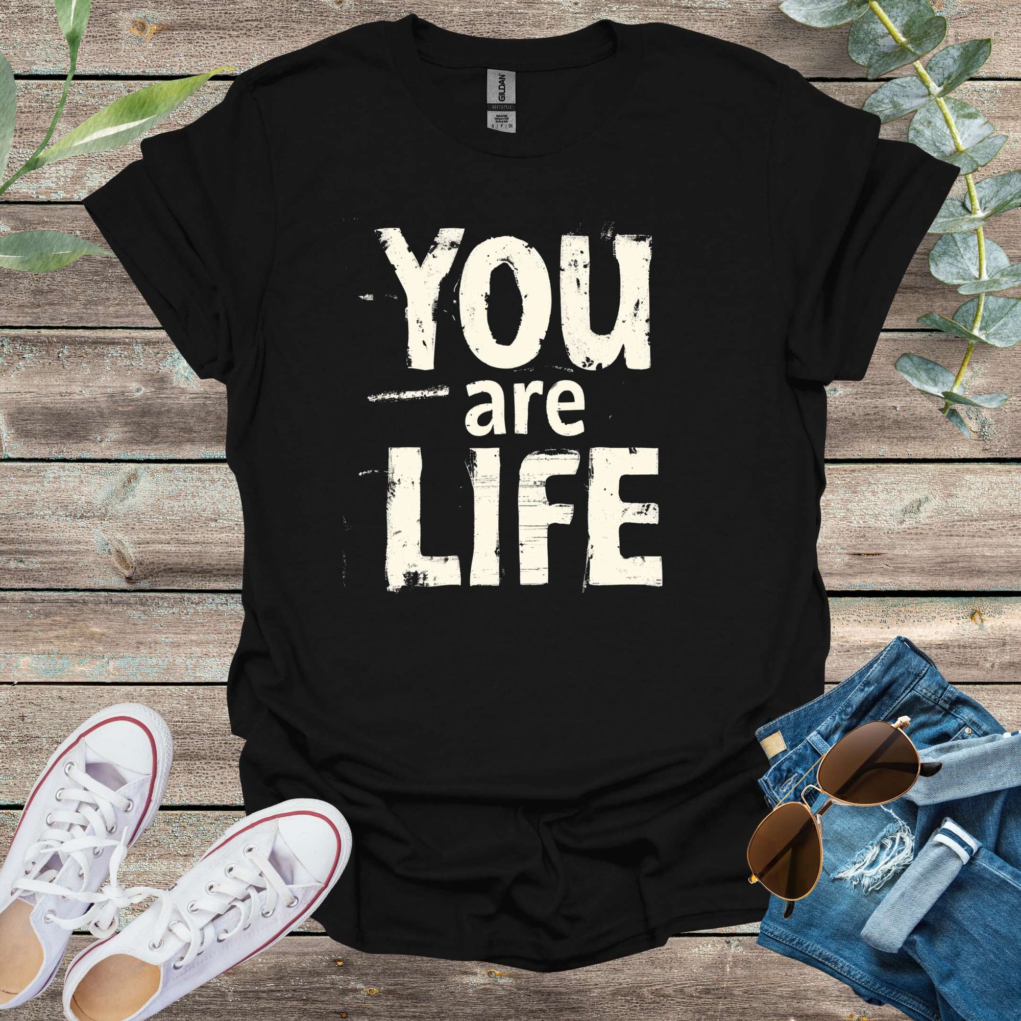 Printify T-Shirt Black / S You are Life