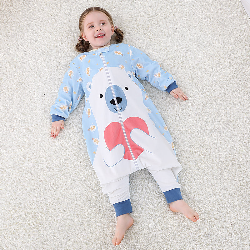 Saco de Dormir Pijama Infantil con Mangas Panda - Natugo