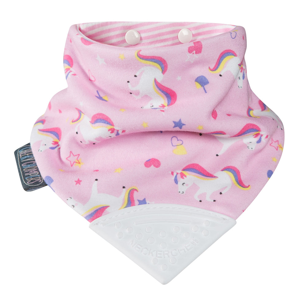 Cheeky Chompers Babero con Mordedor Babero con Mordedor - Unicorn Love