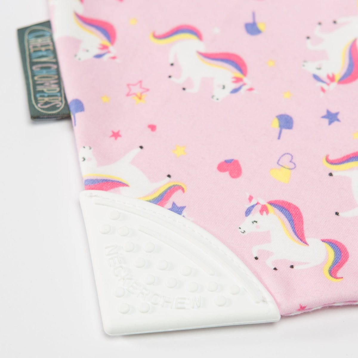 Cheeky Chompers Babero con Mordedor Babero con Mordedor - Unicorn Love