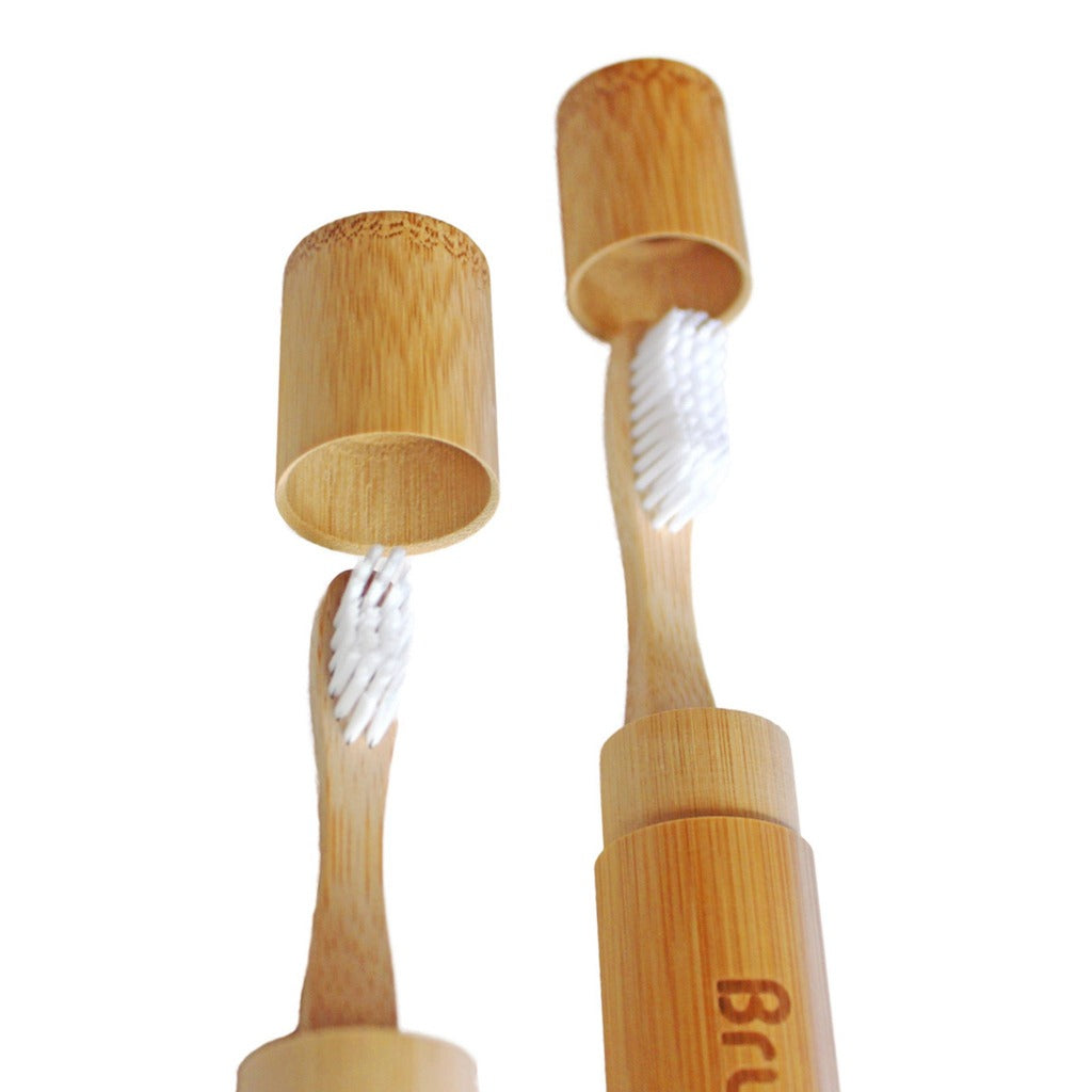 Brush with Bamboo Cepillo Dientes Niño Caja Cepillo Transportable Ecológica Niño