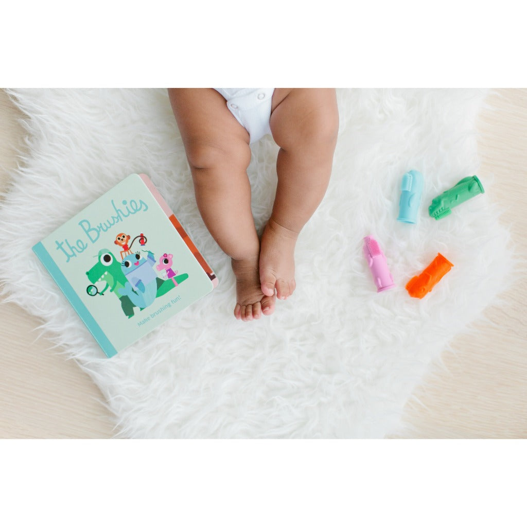 The Brushies Cepillo Dientes Cepillo de Dientes Títere + Libro Cuentos Chomps