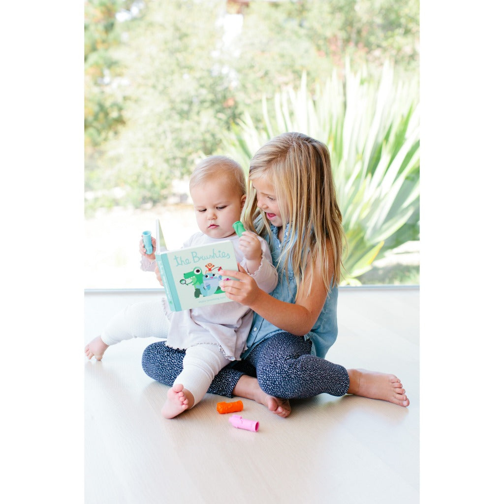 The Brushies Cepillo Dientes Cepillo de Dientes Títere + Libro Cuentos Momo