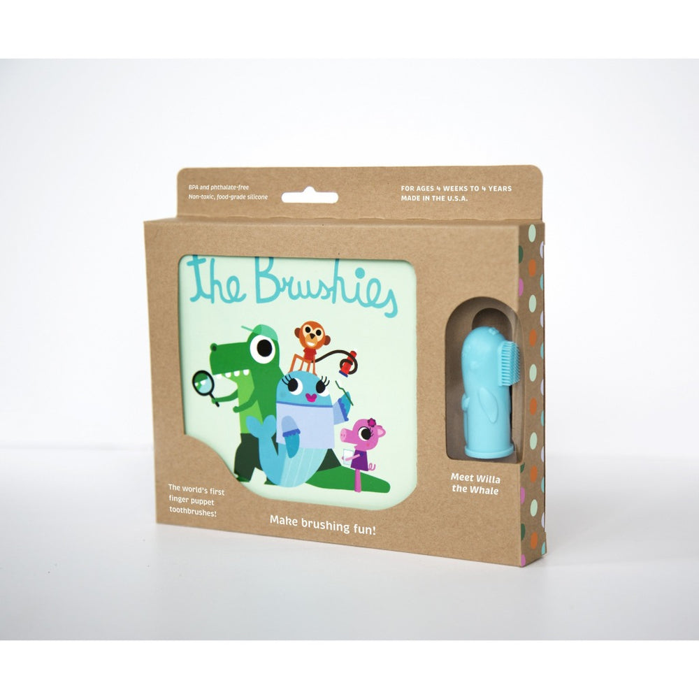 The Brushies Cepillo Dientes Willa / Ingles Cepillo de Dientes Títere + Libro Cuentos Willa