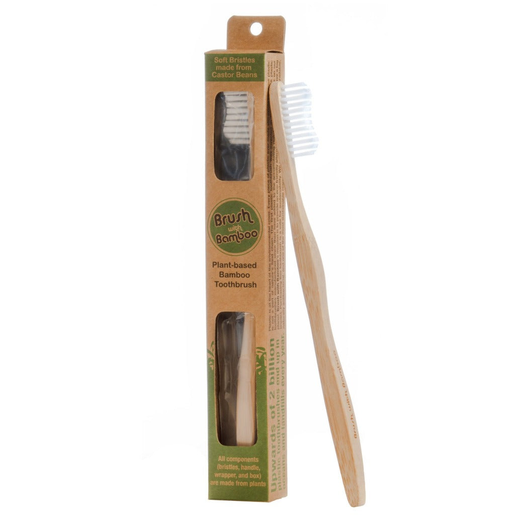 Brush with Bamboo Cepillo Dientes Cepillo Dental 100% Ecológico Adulto