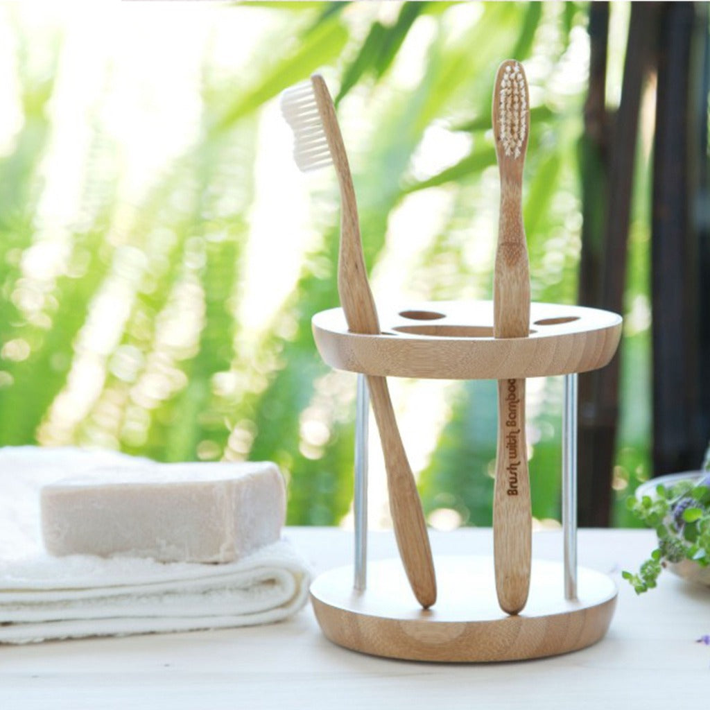 Brush with Bamboo Cepillo Dientes Cepillo Dental 100% Ecológico Adulto