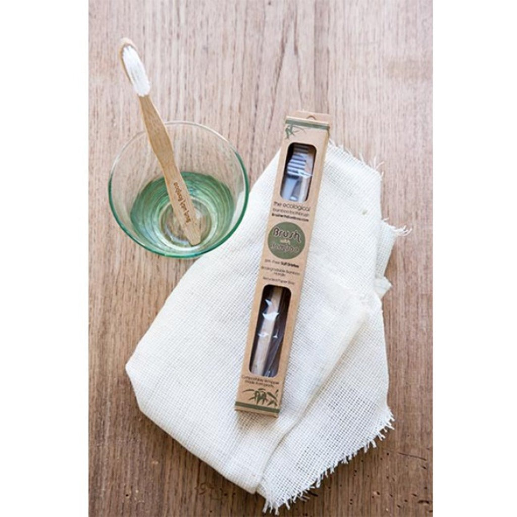 Brush with Bamboo Cepillo Dientes Cepillo Dental 100% Ecológico Adulto