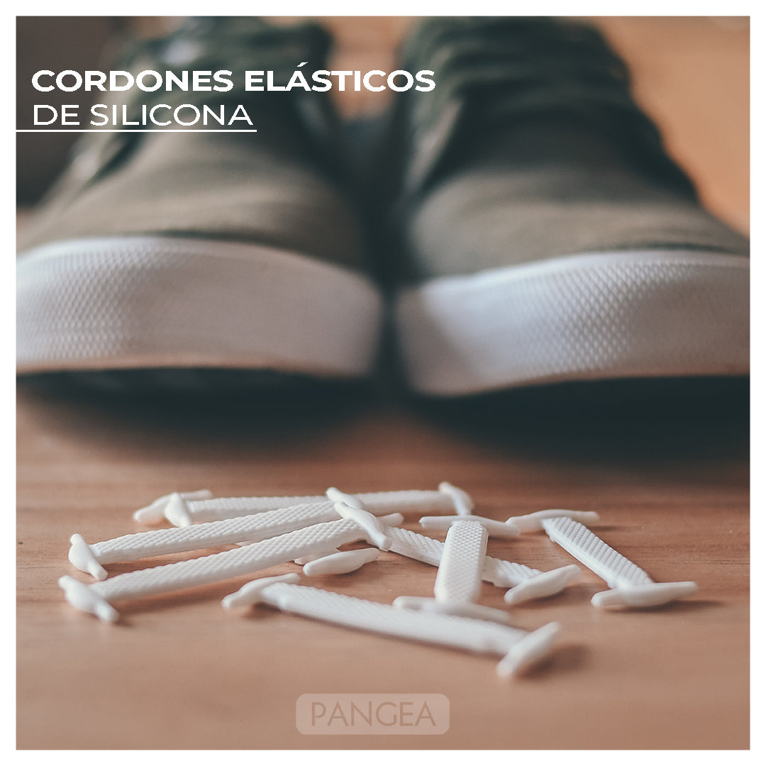 Pangea Accesorio Cordones Elasticos De Silicona Marron