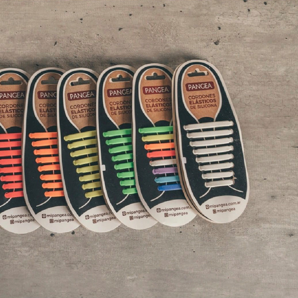 Pangea Accesorio Cordones Elasticos De Silicona Marron