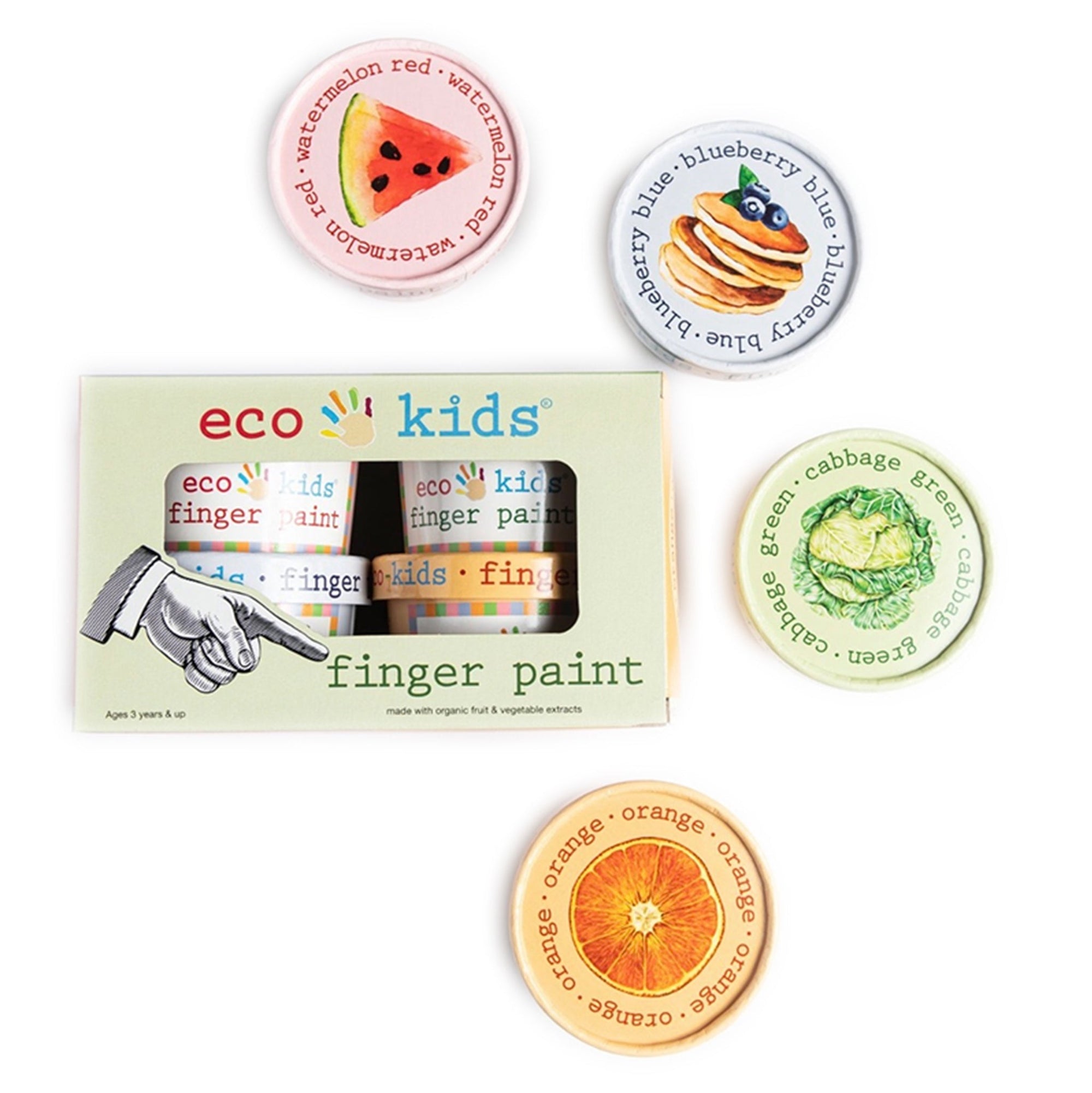 EcoKids Juguete Eco PintaDedos - Pintura Natural