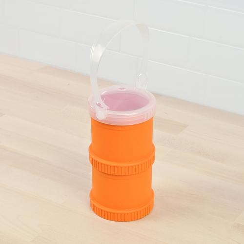 ReplayRecycled Envase Naranjo / Tapa de Viaje Envase Alimentos Apilable Doble Ecológico
