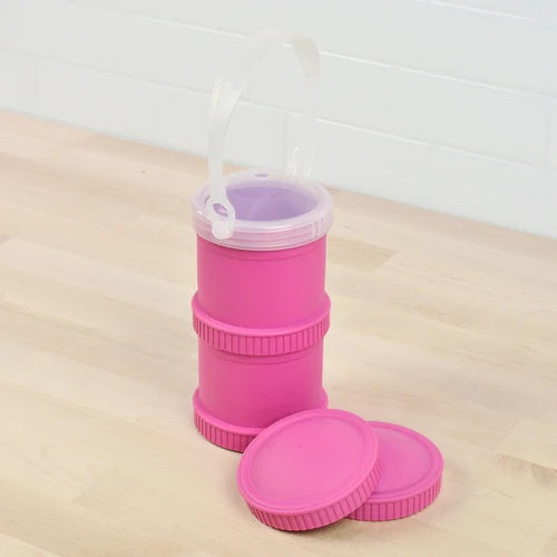 ReplayRecycled Envase Fucsia / Tapa de Viaje Envase Alimentos Apilable Doble Ecológico