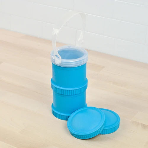 ReplayRecycled Envase Azul / Tapa de Viaje Envase Alimentos Apilable Doble Ecológico