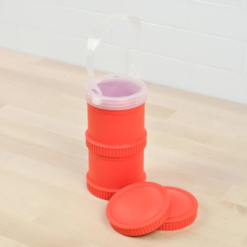 ReplayRecycled Envase Rojo / Tapa de Viaje Envase Alimentos Apilable Doble Ecológico