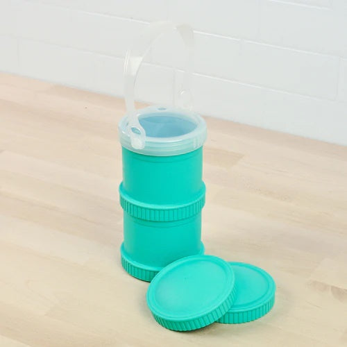 ReplayRecycled Envase Aqua / Tapa de Viaje Envase Alimentos Apilable Doble Ecológico