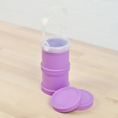 ReplayRecycled Envase Morado / Tapa de Viaje Envase Alimentos Apilable Doble Ecológico