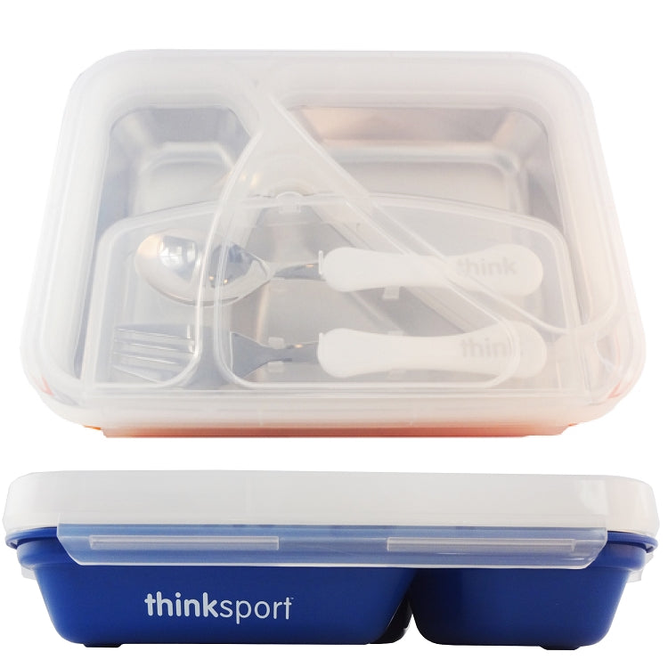 ThinkSport Contenedor Go2 Contenedor Hermético 3 Divisiones- Azul